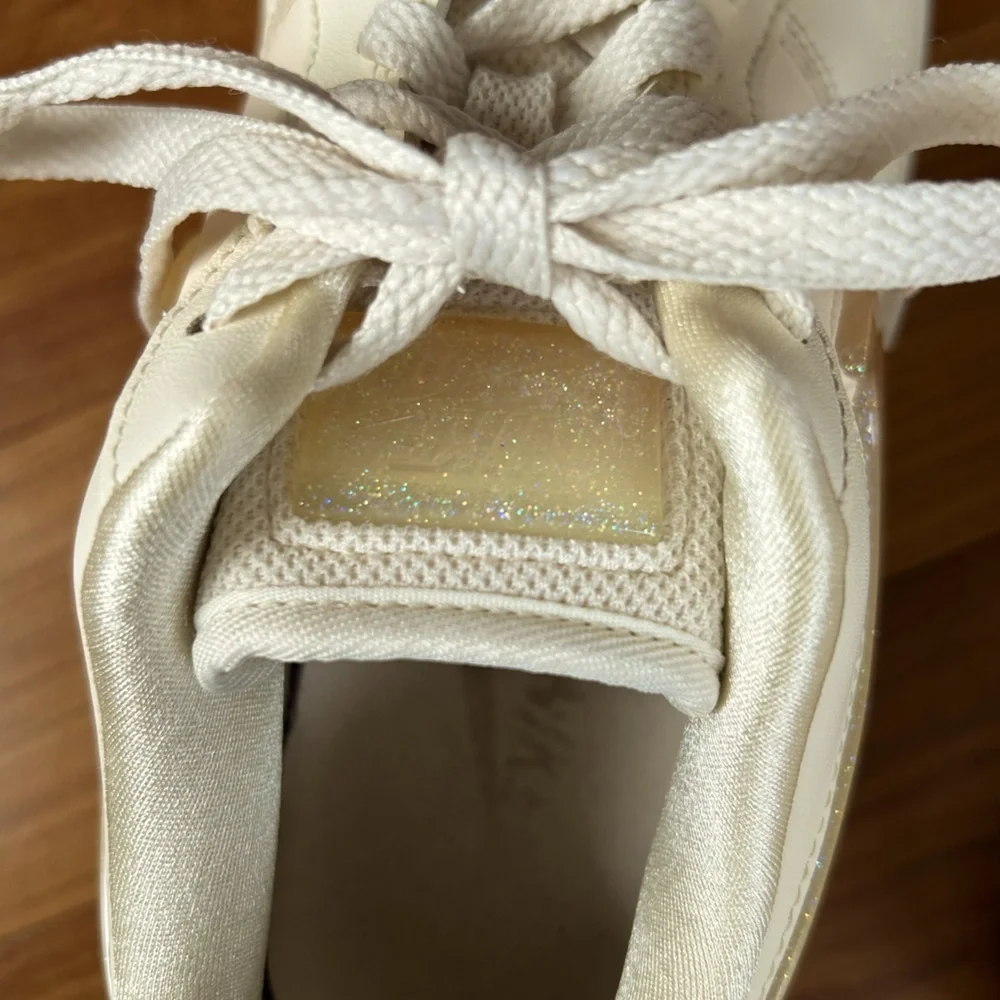Nike | Women’s Pale Ivory Jelly Jewel Air Force 1 lace up sneaker, size 8.5